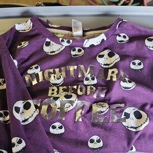 Purple Nightmare Before Coffee Sweatshirt